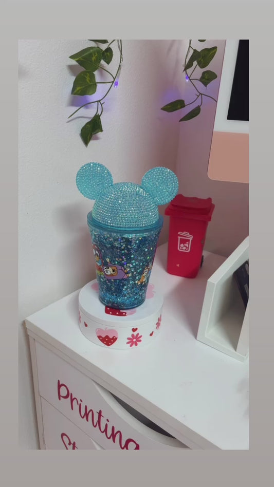 Snow Globe Bluey Tumbler